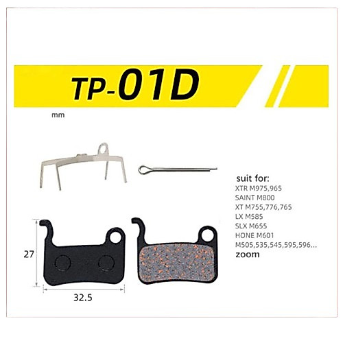 Toopre TP-01D Kampas Rem Brake Pad Shimano XTR M975 Saint XT SLX Hone