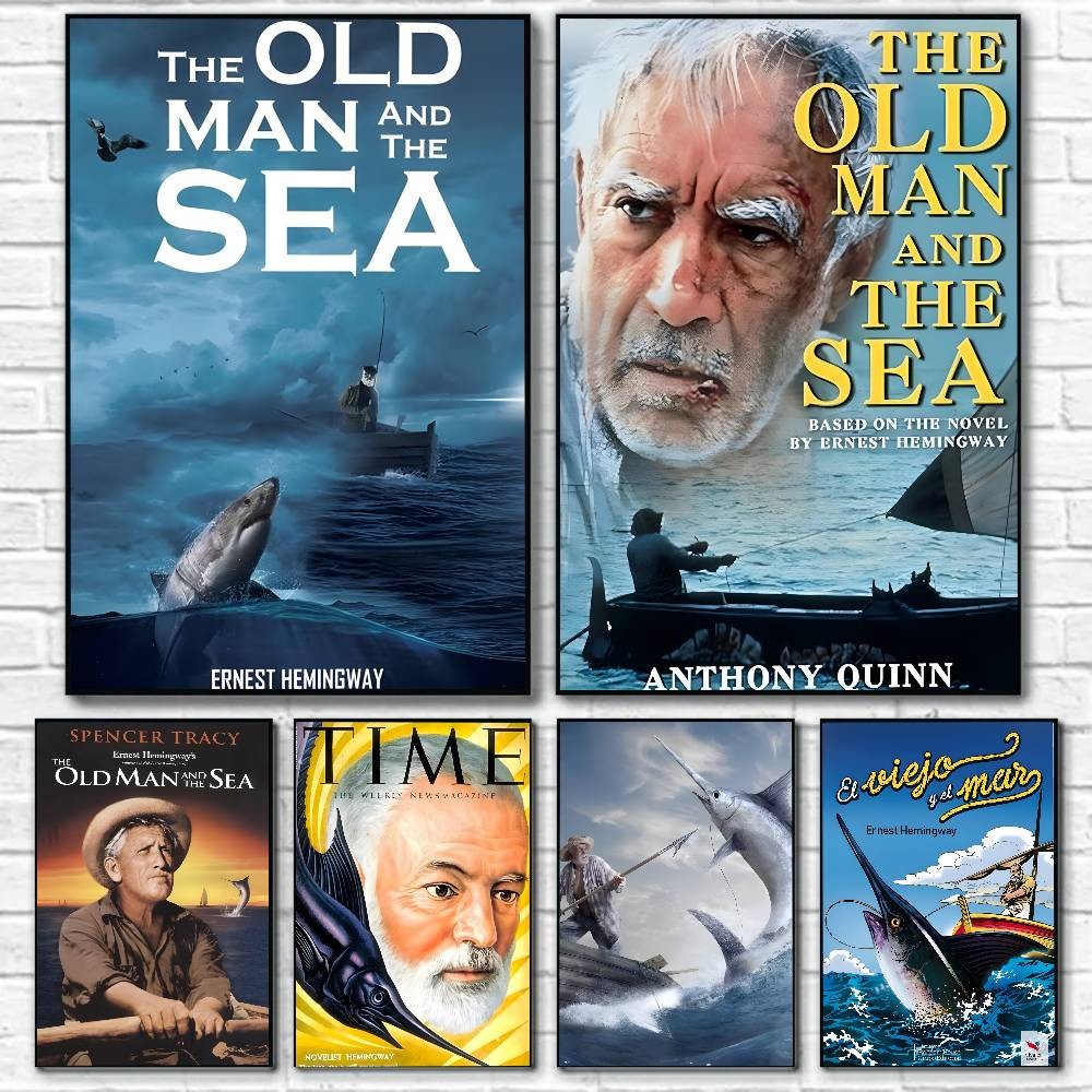 

The Old Man and the Sea Poster Canvas painting poster with prints Home bedroom living room decoration gift
