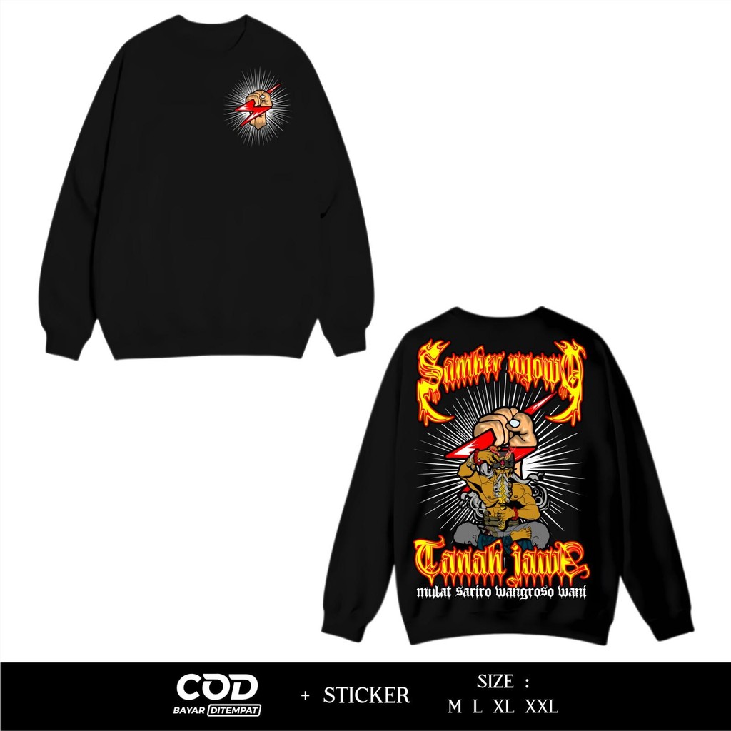 Sweater Margaluyu Samber Nyowo Tanah Jawa Sablon DTF Desain Terbaru  By FOXCLOTH