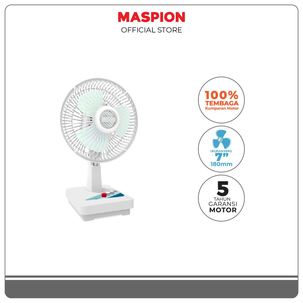 Maspion Kipas Angin meja Desk Fan 7 Inch F-18 DC