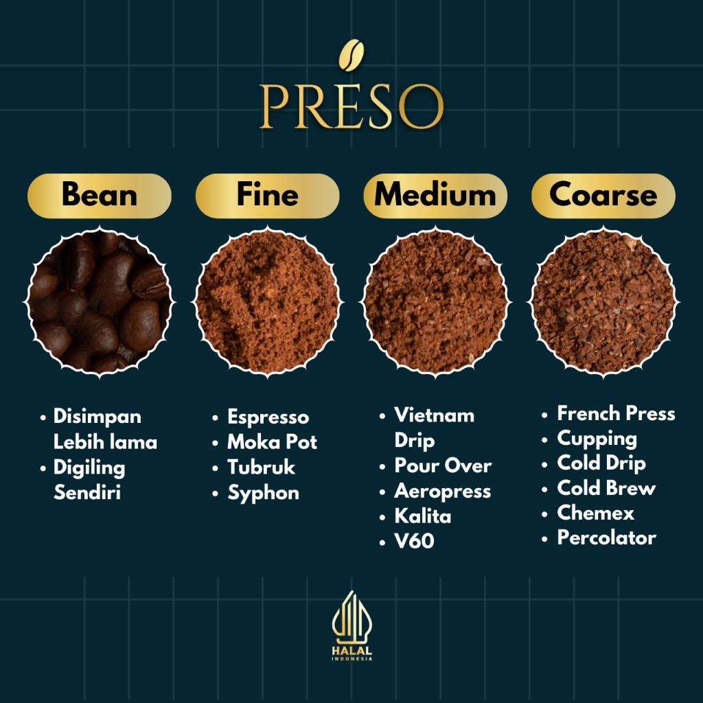 

JAMIN MURAH !!!PRESO Biji Kopi Bubuk Robusta Toraja Sapan Coffee Roast Beans Espresso Bean Coffe 1000 gram(BISA LANGSUNG ORDER)