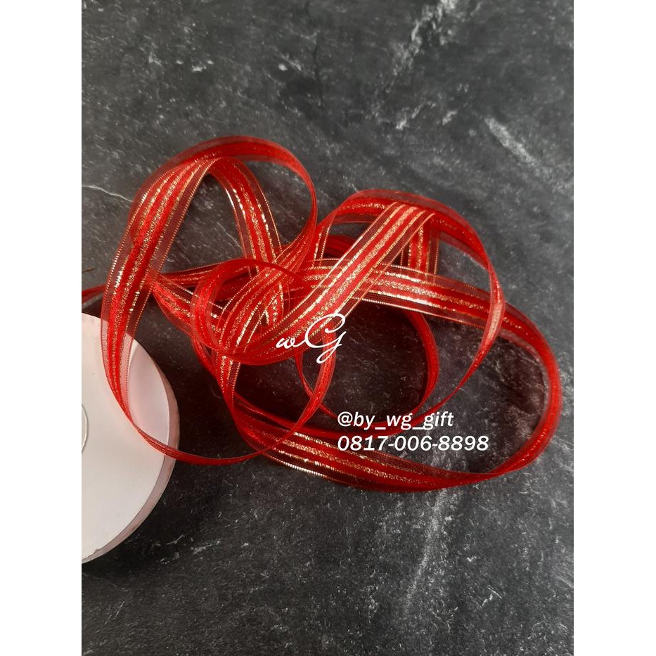 

Pita Organdi - Merah ; Lebar 1.8cm; Panjang 25 Yard