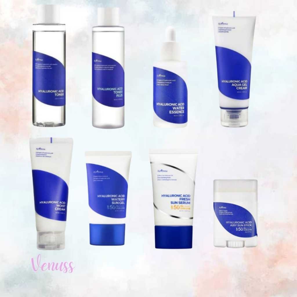 Isntree hyaluronic toner plus 200ml |hyaluronic acid watery sun gel spf50 pa++++ 50ml |acid aqua gel