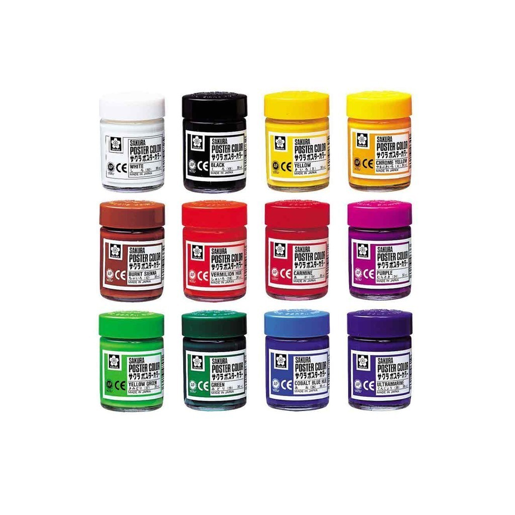 

Sakura Poster Color 30ml - 20 Warna Beragam