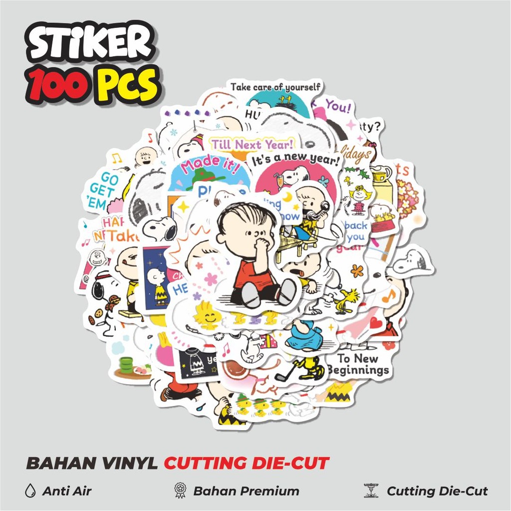 

Terbaru! 50 pcs Stiker Kartun Snoopy V11 Dekorasi Lucu Kreatif untuk Notebook, Skateboard, HP