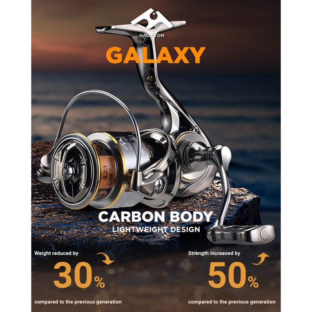 Reel SPINNING HAUTTON GALAXY (CARBON BODY LIGHTWEIGHT)
