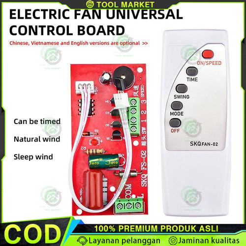 【COD】Modul + Remot universal Kipas Angin Modul Pcb Kipas Angin Yundai / Arashi / Maspion / Cosmos / 