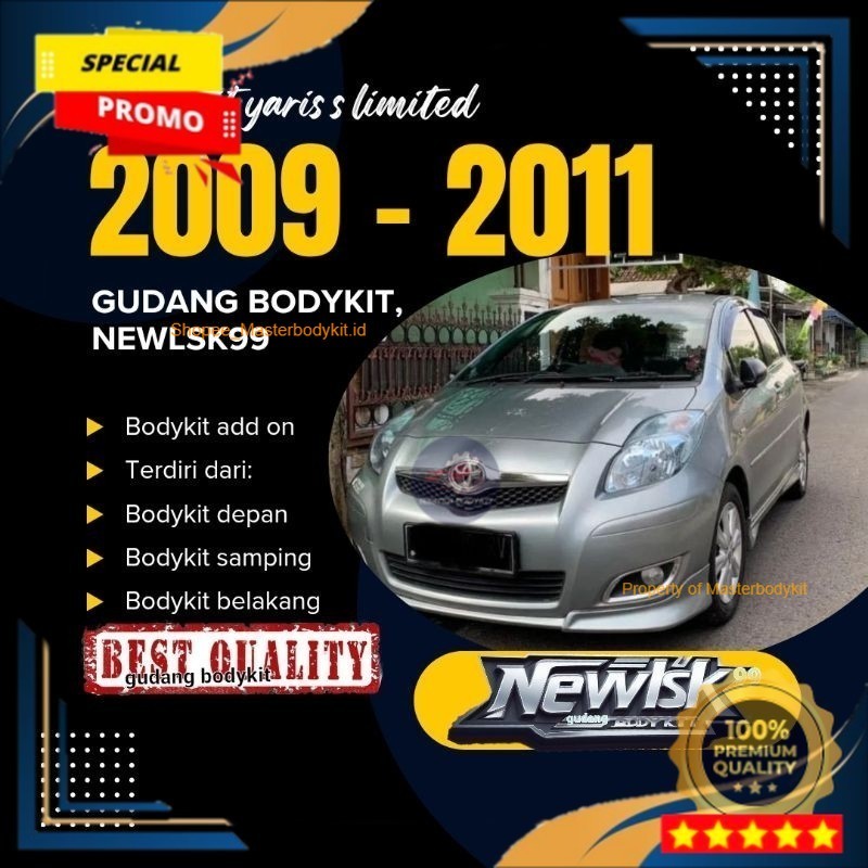 Bodykit yaris s 2009 2010 2011 2012 Bodykit yaris bakpao - MasterBodykit