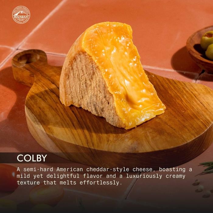 

HOT PRODUK MAZARAAT Keju Colby (Red Cheddar) - Keju Semi Keras - 100 gram