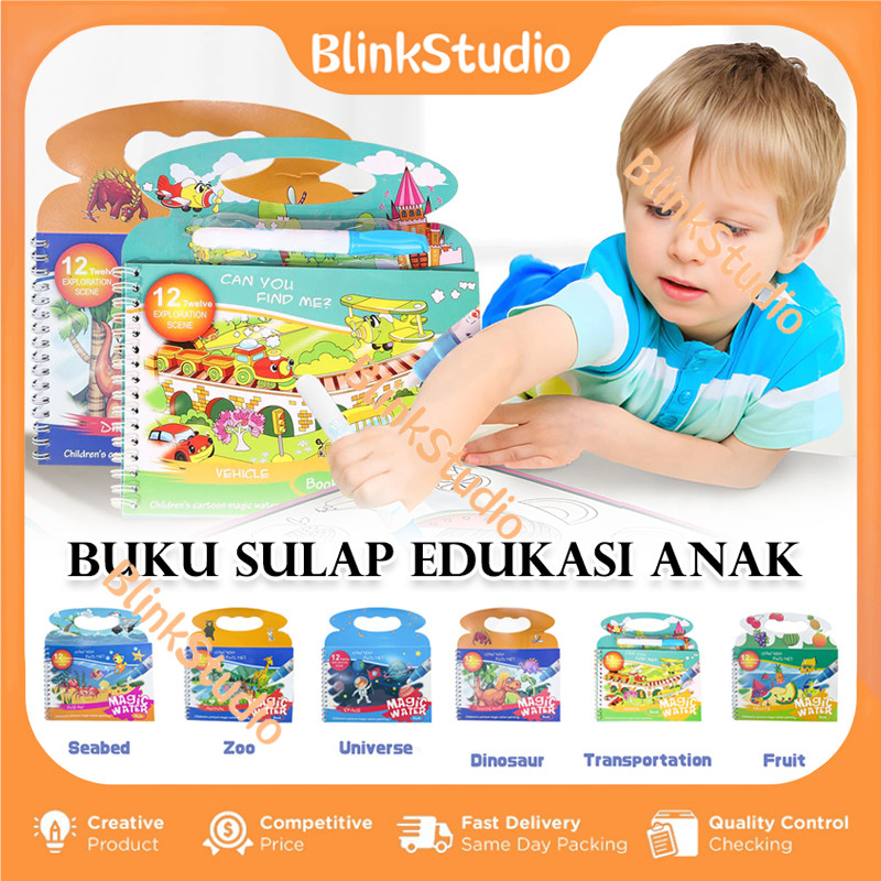 

Magic Water Book Buku Mewarnai Ajai/BUKU MEWARNAI/Buku Edukasi