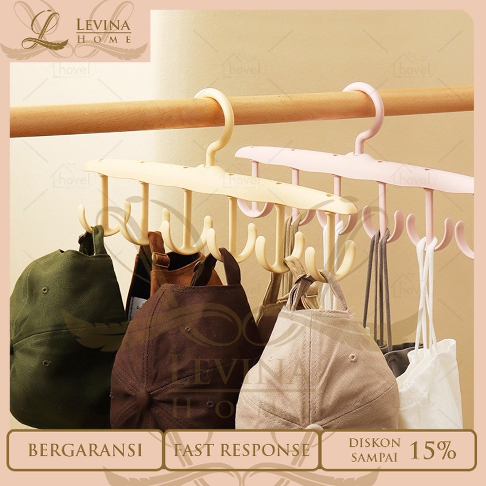 Gantungan Kait Jemuran Hanger Baju Pakaian Topi Kaos Kaki Multifungsi Pengering Indoor Outdoor – Lev