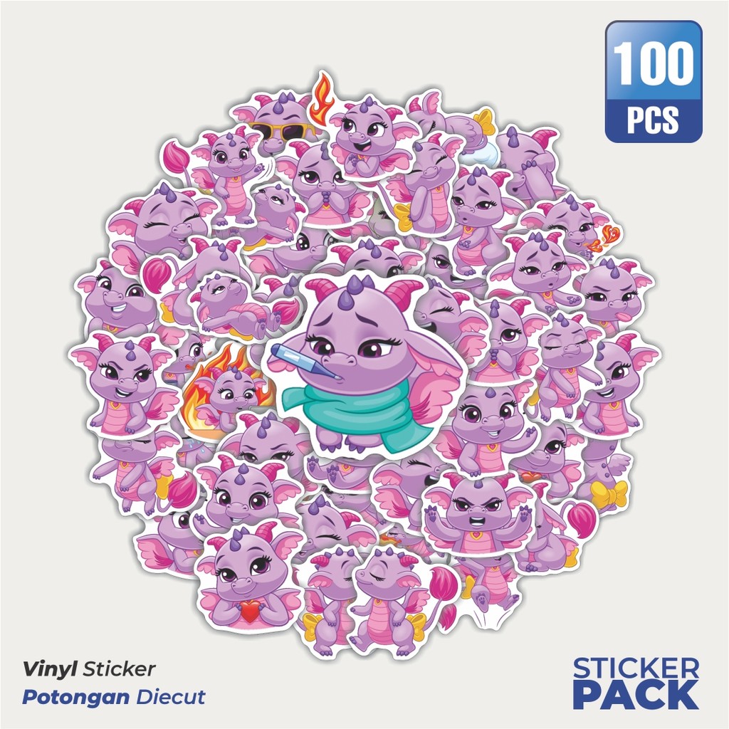 

Super Hemat! 100 PCS Stiker Ashes Dragon [Naga] Waterproof Aesthetic- Untuk Laptop, Motor, dan Helm - Paper Stationery Pack