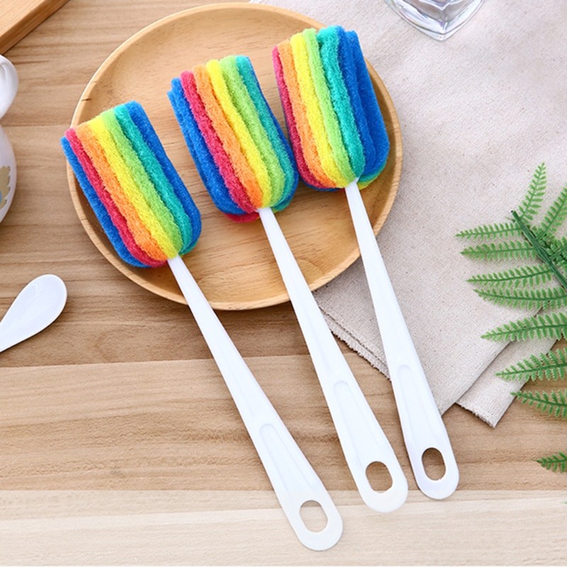 

Water Bottle Cup Mug Cleaning Brush Scrubber with Long Handle Comfort Grip Brushes for Baby Bottles Jars Glasses Kitchen