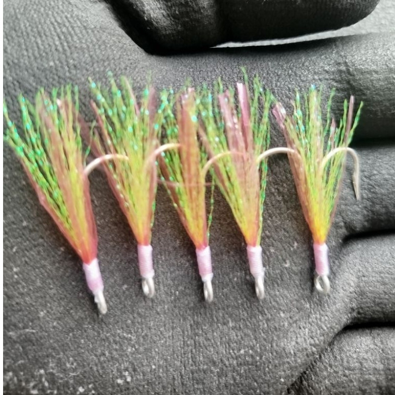 Umpan Sabiki Rapia per 5 Pcs Kotrekan Asli Nelayan Target Ikan Besar killer size 10