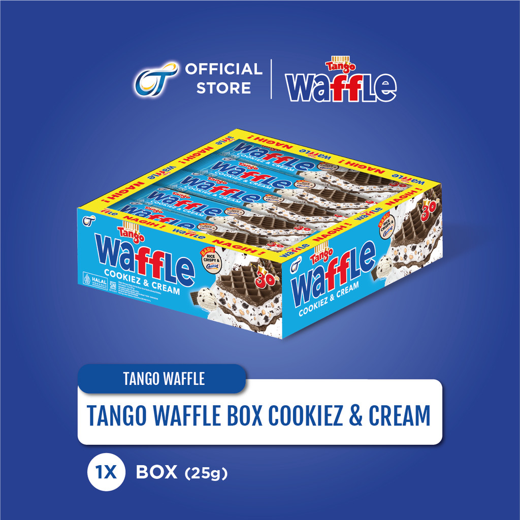 

Tango Waffle Cookiez & Cream 25 Gr [1 Box isi 12 Pcs]
