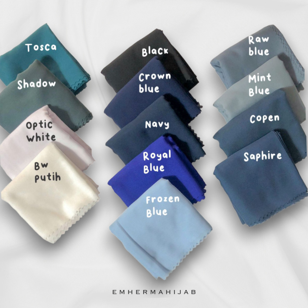 Emhermahijab - HARA Voal Premium Square Plain (Basic Kerudung Voal Premium Segi empat Lasercut