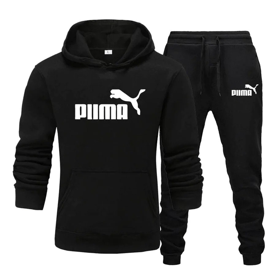Setelan Celana Jogger & Jumper Hoodie PUM4 II Set sweater Hoodie dan Celana Joger Panjang Size M-XL 