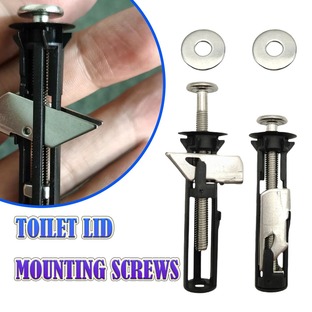 baut tutup closet duduk Kit Baut Pengikat Kursi Toilet/ Perlengkapan Tempat Duduk Toilet/ Kit Pemasa