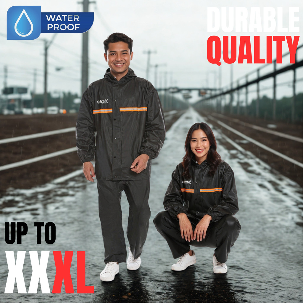 Jas Hujan Dewasa Tebal Murah Waterproof Premium Ori
