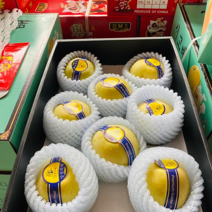 

Hampers imlek buah pear golden super | pear golden gift box premium isi 8s