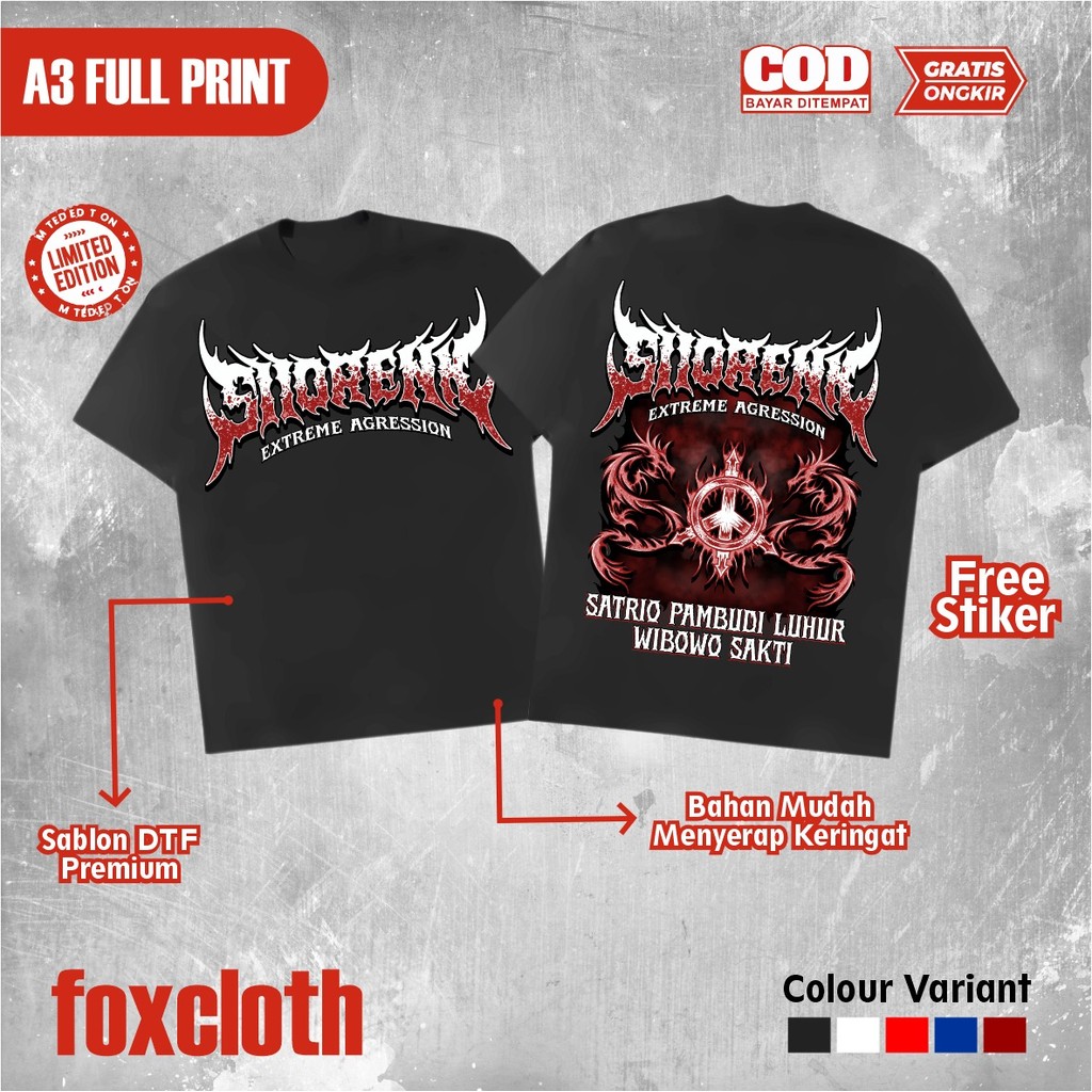 KAOS PSHT SHORENK SATRIO PAMBUDI LUHUR WIBOWO SAKTI KAOS PSHT TERBARU - KAOS SH TERATE - KAOS PSHT S