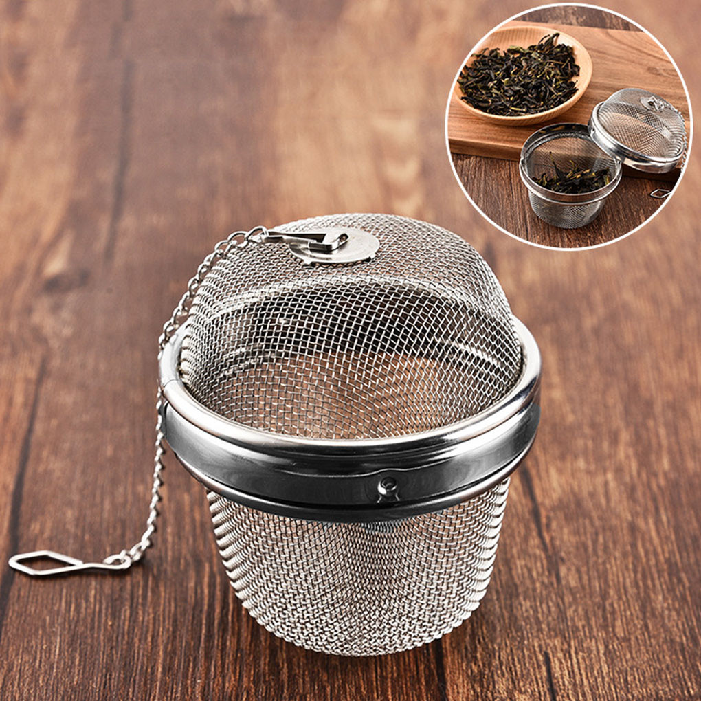 New Tea Strainer Stainless Steel Tea Infuser Mesh Tea Ball Infuser Filter Reusable Loose Leaf Strain