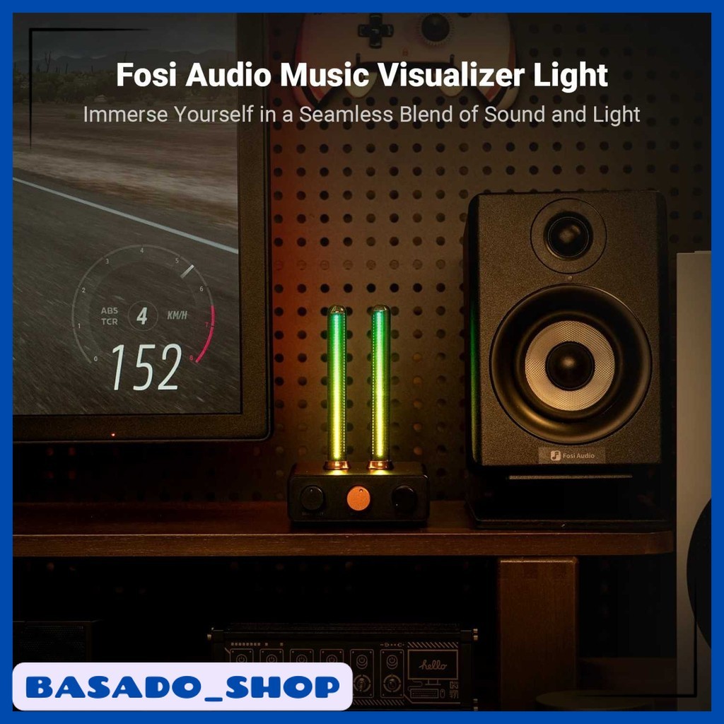 Fosi Audio LED Bar Music Rhythm Visualizer Ambient Light Desktop RGB - AH-01A
