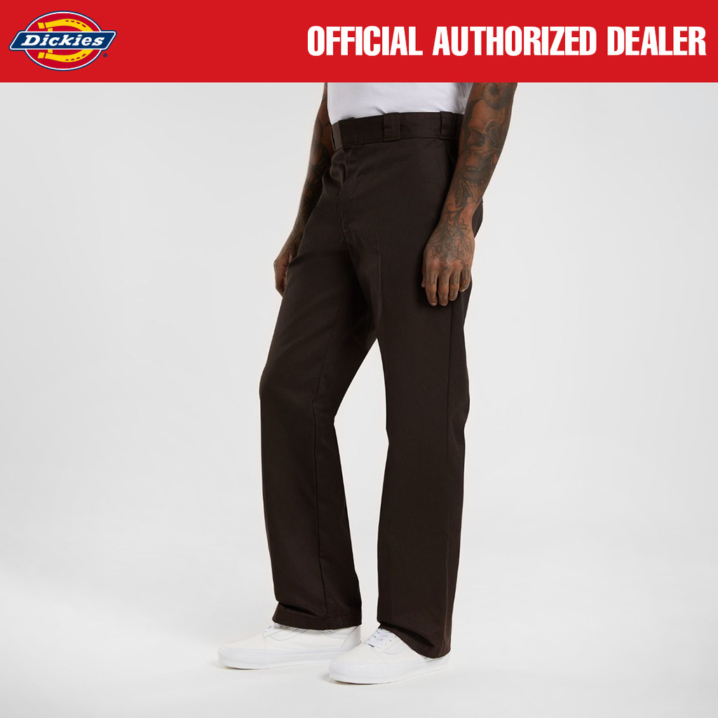 CELANA PANJANG CHINO CLASSIC WORK PANTS CASUAL PRIA COKLAT ORIGINAL DICKIES | 874 DARK BROWN