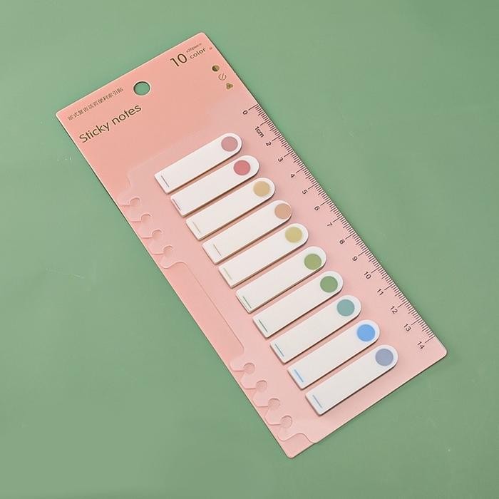 

Binder Sticky Notes Pastel Aesthetic Writable Transparan Tahan Air - ISI 200 19 B