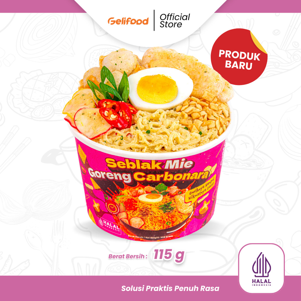 

Gelifood - Seblak Mie Goreng Carbonara Cup Instan 110 gr