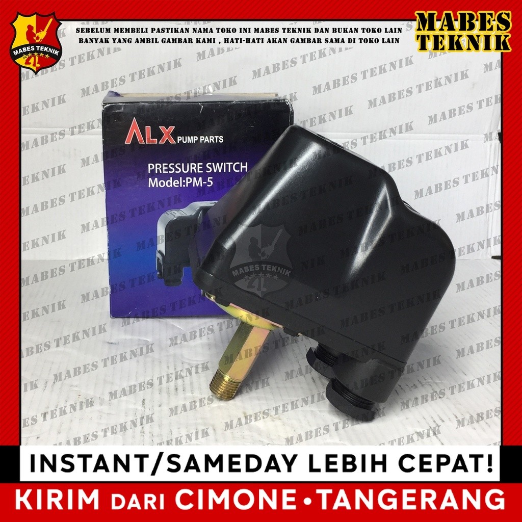 Airlux Model PM5 / PM 5 - Pressure Switch - Otomatis Pompa Air - Semi/Jet Pump