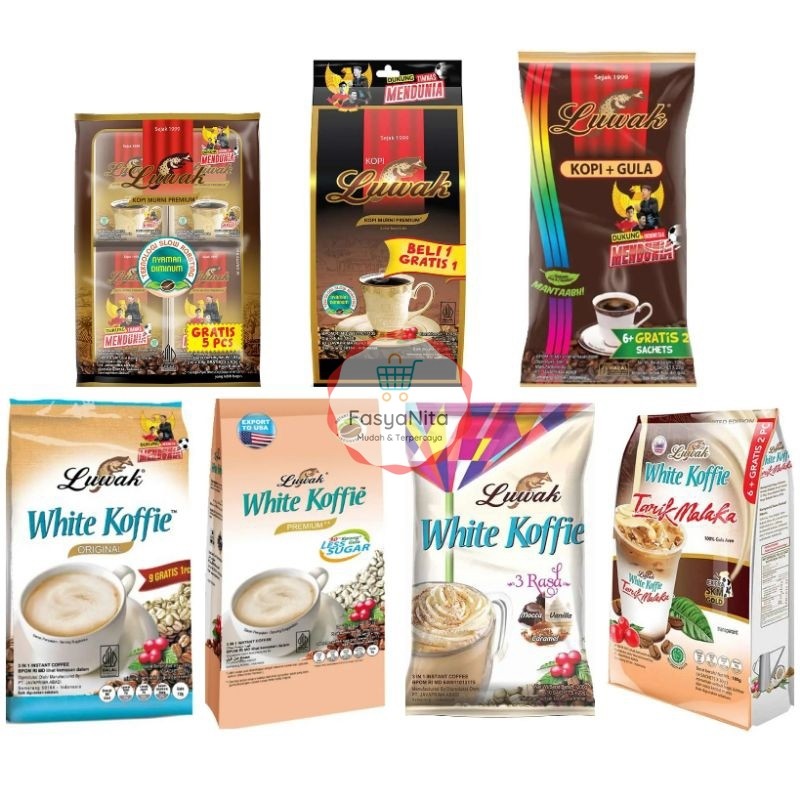 

Luwak Coffee aneka kopi gula murni white koffe tarik malaka less sugar - Fasyanita Online Fresh Mart Denpasar