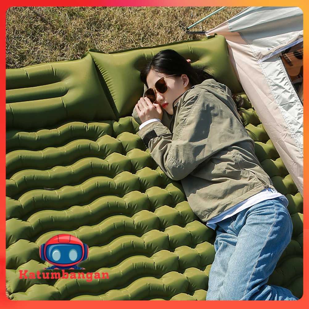 HUANQ Kasur Matras Angin Manual Sleeping Pad Waterproof Double - HQ-200