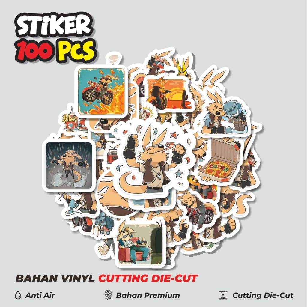 

Terbaru! 50 pcs Stiker Funny Character Hanky The Road Wolf Dekorasi Lucu Kreatif untuk Notebook, Skateboard, HP