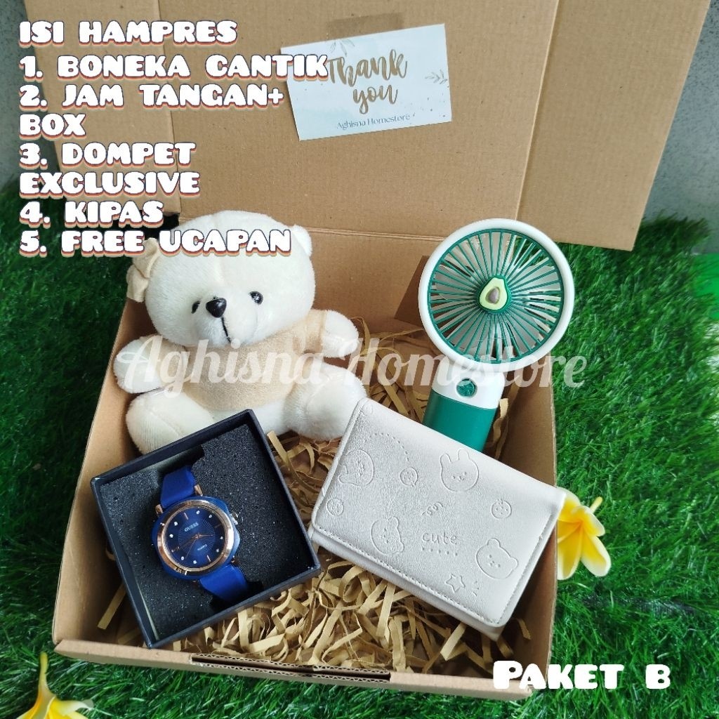 Paket Hemat HAMPERS CEWEK / GIFT BOX HAMPERS CEWEK / KADO JAM TANGAN / KADO DEMPET / KADO ULANG TAHU