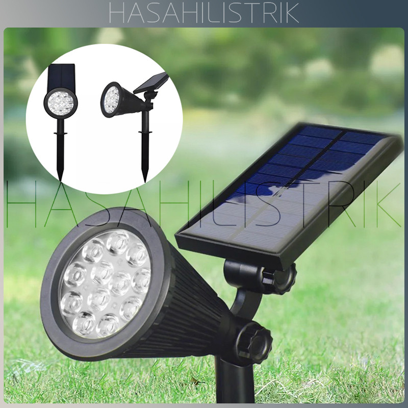 TERLARISLampu Led Tenaga Surya, Lampu Sorot Luar Ruangan Led Tenaga Surya, Anti Air, Kontrol Lampu L