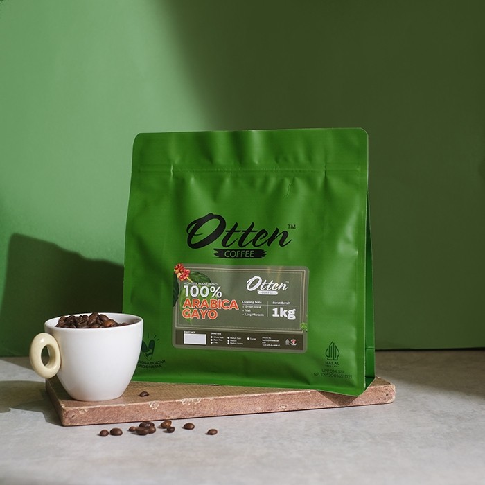 

JAMIN MURAH !!!100% Full Arabica Gayo Komersial House Blend 1kg Biji / Bubuk Kopi Arabica Otten Coffee Commercial Roasted Beans(BISA LANGSUNG ORDER)