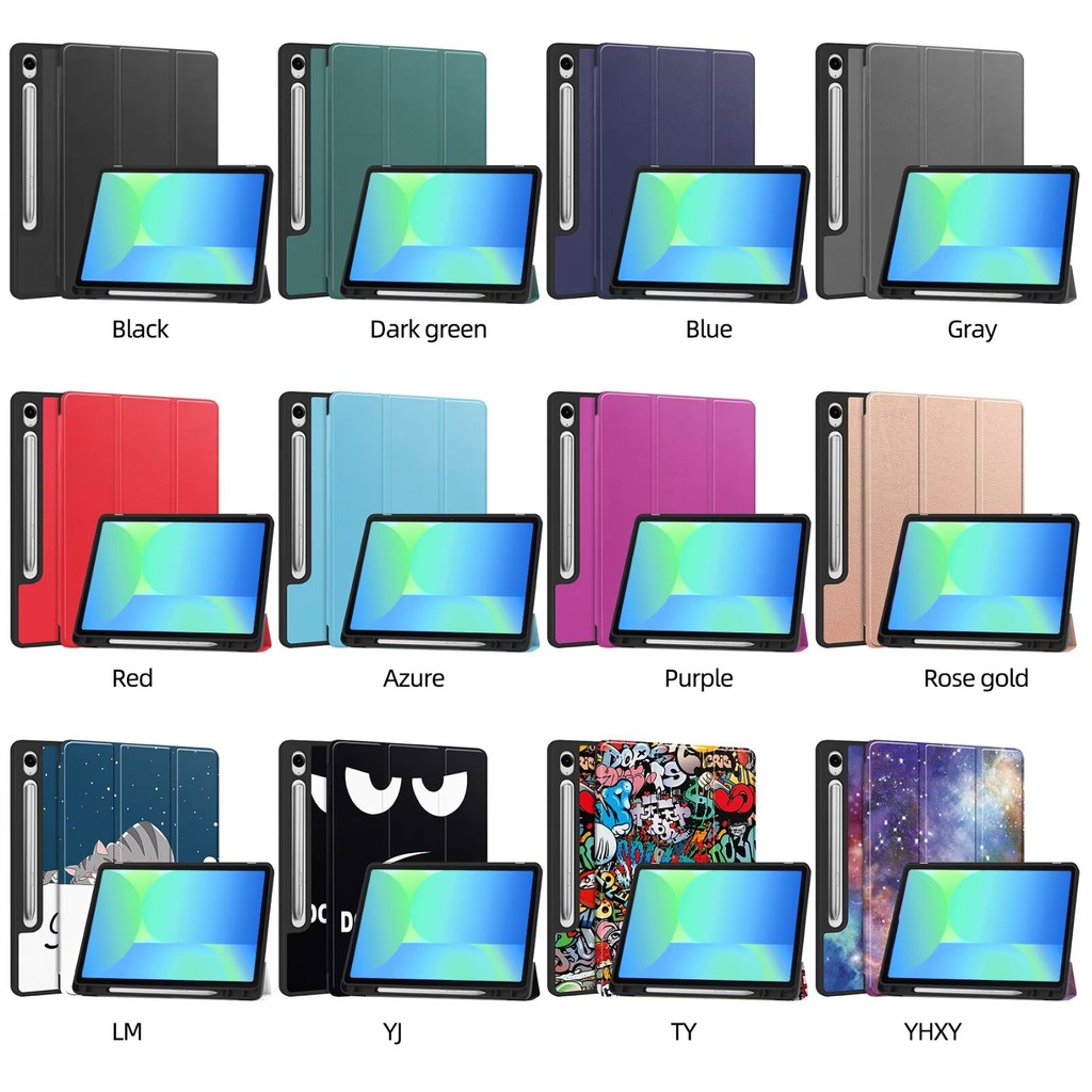 

Inteligente para funda samsung tab s10 lite 10.9 caso lápis titular SM-X400 SM-X406B tpu capa traseira para galaxy tab s9 fe/s10 fe coque