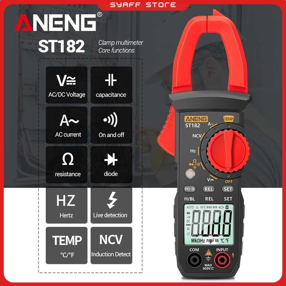 ANENG Digital Multimeter Voltage Tester Clamp Meter Auto Shutdown - ST182