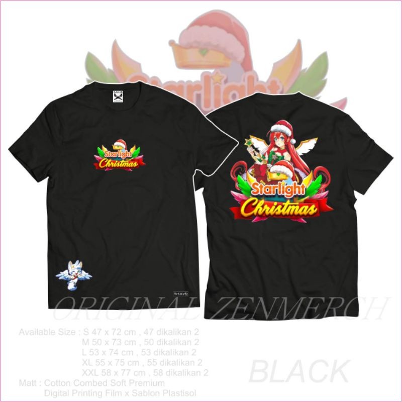 Kaos Distro Premium Atasan Starlight Cristmas Princess Pragmatic Play Terbatas Bisa COD