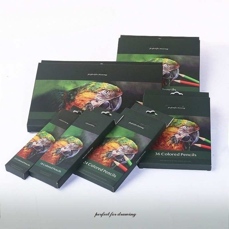 

12/24/36/48/72 colors pencil oily colored pencil painting pen Colored Pencil Set Hand-Painted Sketch Pen School Office Supplies