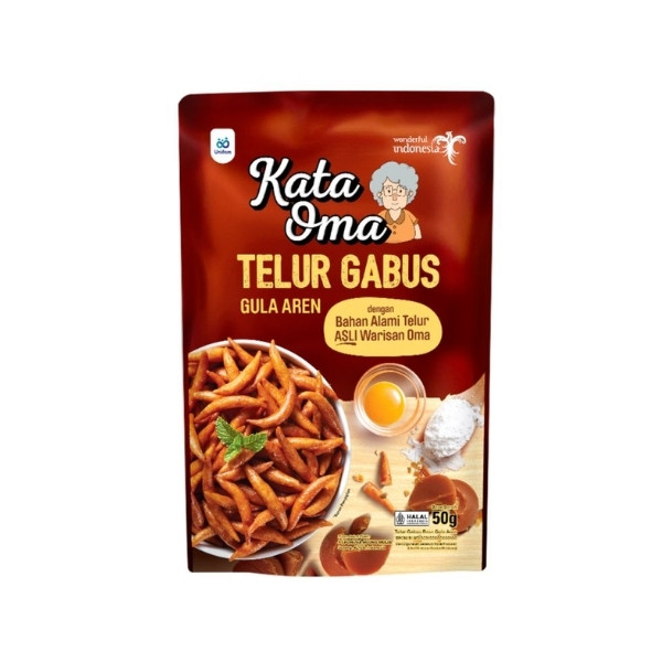 

KATA OMA TELUR GABUS GULA AREN POUCH 50 GR