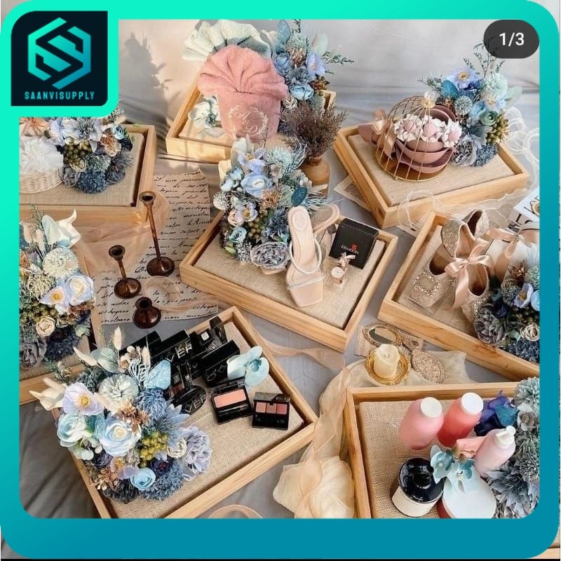 

TERBARU kotak seserahan pernikahan set lengkap isi 4 box hantaran parcel mika