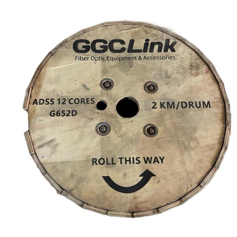 Kabel Mini ADSS 12 Core GGCLink 2000M G652D , Kabel KU Mini ADSS 12 Core