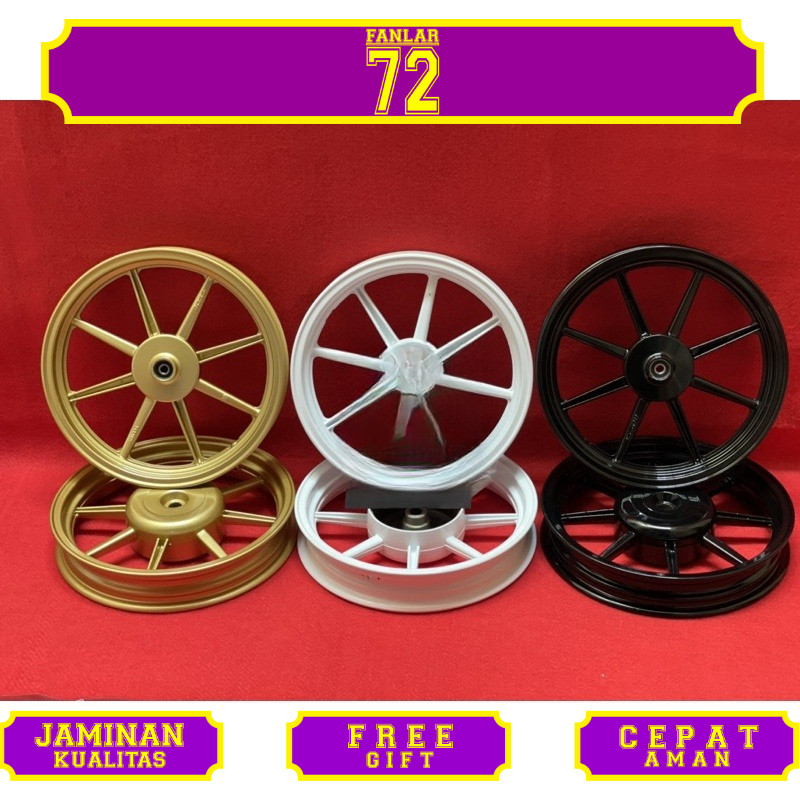 Velg V-Rossi venom comet ring 14 MIO Vario Beat Scoopy GENIO Vario125/150 Mio M3 (COD)Velg palang 8 