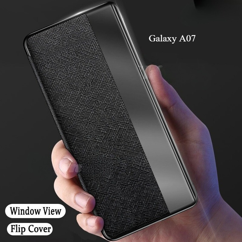 For Samsung Galaxy A17 A57 A37 Lite A07 Flip Case Smart View Cover for Galaxy A07 A17 A57 A37 Lite c