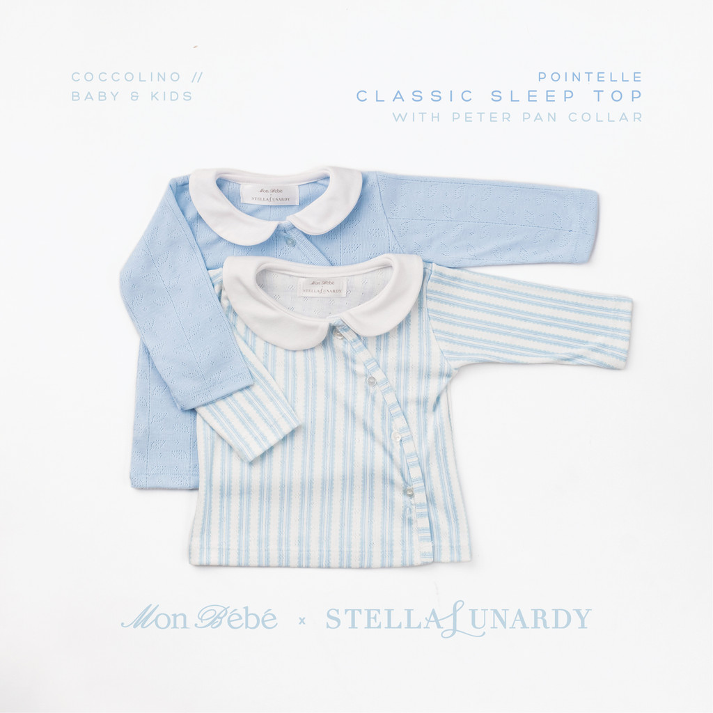 Mon Bébé x Stella Lunardy - Coccolino Baby & Kids POINTELLE Classic Sleep Top Pack (with Peter Pan c