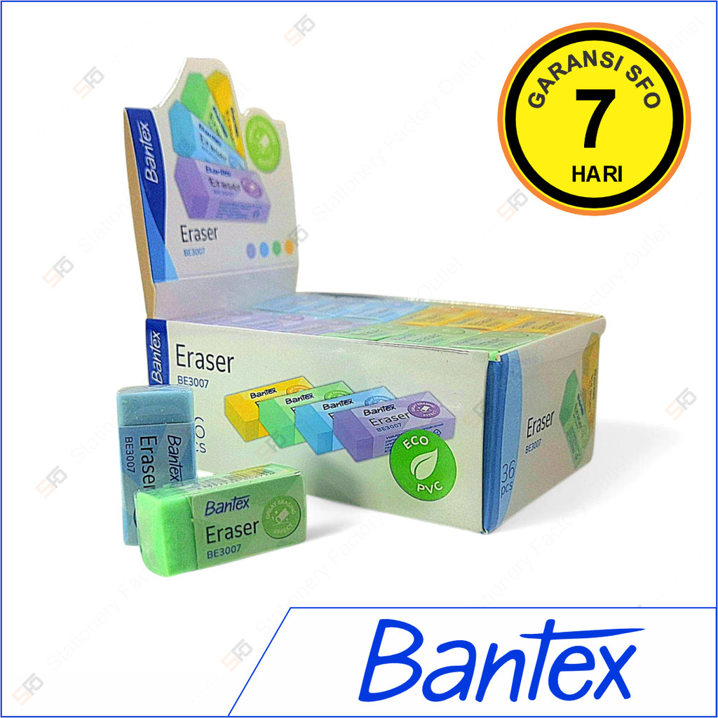 

Penghapus Warna Bantex Kecil BE3007 - SFO Semarang Official