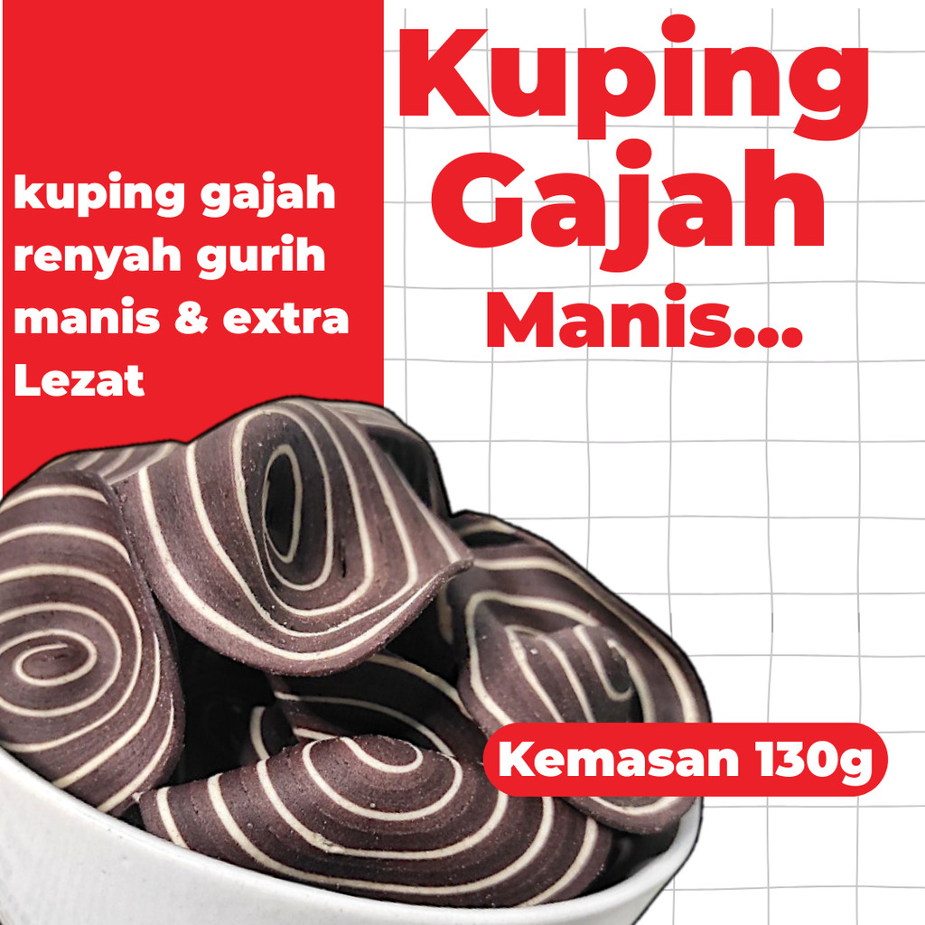 

Kuping Gajah mini 130gram kuping gajah ccontong mini cemilan Renyah Manis lezaat