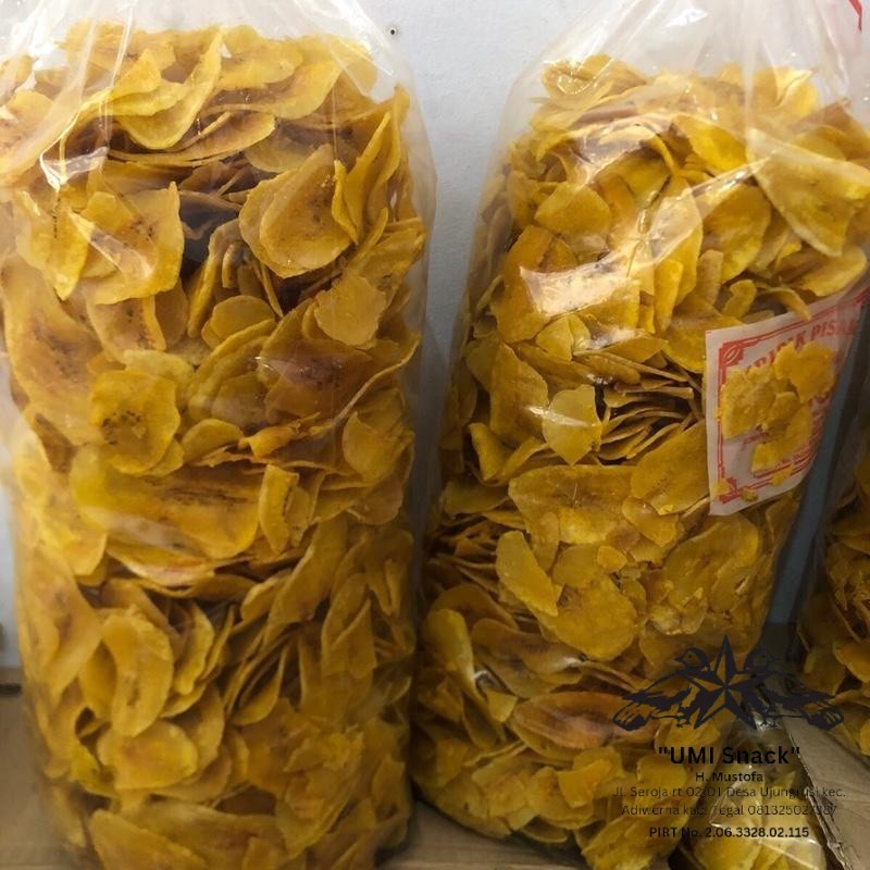

Kripik pisang kepok isi 250gr Keripik Snack Food Cemilan
